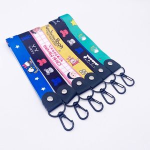 Customized Logo Printed Short <b>Strap</b> Key <b>Chain</b> Polyester Mobile <b>Phone</b> Holder Sublimation Wrist Lanyard for Advertising - Product Image 3