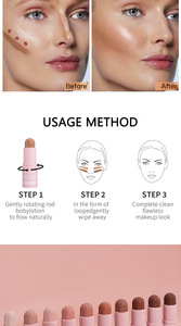<span class=keywords><strong>Corrector</strong></span> <span class=keywords><strong>de</strong></span> Maquillaje Facial Mineral Personalizado, Resistente al Agua y <span class=keywords><strong>de</strong></span> Larga Duración, Barra <span class=keywords><strong>de</strong></span> Contorno Mate, Color Natural, Tono Iluminador, Uso Diario - Product Image 3
