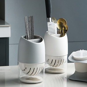 Multifunctional Kitchen Plastic Chopsticks Cage Spoon Holder Can Tableware Storage Box