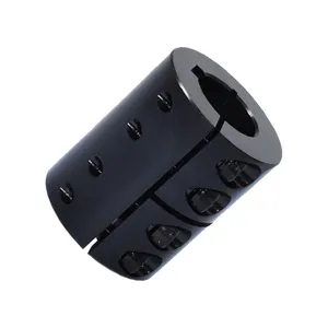 Carbon Steel One-piece black oxide finish rigid clamping shaft Coupling with keyway