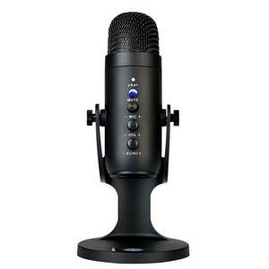 ไมโครโฟนคอนเดนเซอร์ USB เล่นเกมพร้อมการตัดเสียงรบกวนการตรวจสอบอัตราการเต้นเสียงเงียบสำหรับ <span class=keywords><strong>Twitch</strong></span> YouTube ที่ไม่ลงรอยกันบน PS5 PS4พีซี - Product Image 2