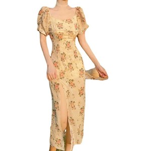 A buon mercato Casual donna elegante Chic Vintage Boho festa formale occasione stile coreano spiaggia abiti lunghi morbidi - Product Image 6