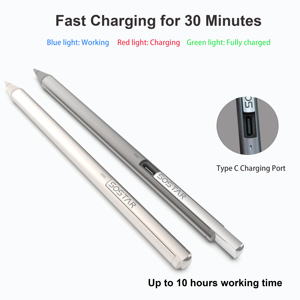 Stylet universel Pro avec fixation magnétique, logo <span class=keywords><strong>laser</strong></span>, stylet actif pour Android iOS - Product Image 4