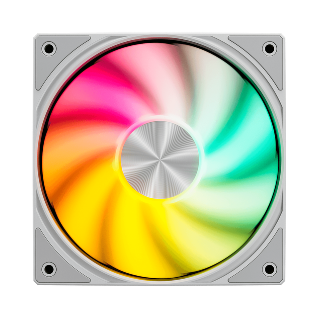 upHere 120mm ARGB PWM Fan RGB Case Fan High Airflow Quiet Cooling Fan Addressable RGB Computer Fan Desktop Cooling Fan