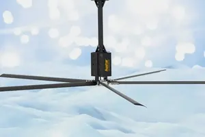 พัดลมเพดานอุตสาหกรรม Austar ปริมาณลมสูง ความเร็วต่ำ ใบพัดขนาดใหญ่ ประหยัดพลังงาน สำหรับคลังสินค้าและโรงงาน - Product Image 2