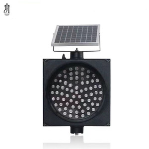 視認性を最適化した工場出荷時黄色LEDビーコン型ソーラー交通警告灯 - Product Image 1