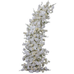 بوق زفاف مخصص على شكل زهرة قوس خلفية قوس قوس حفلة قوس قوس زهور حرير الزاوية - Product Image 5