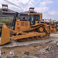 Bulldozer CAT D8R d'occasion, couple élevé, petit rayon de braquage, réponse rapide de la lame, direction différentielle