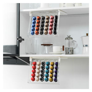 Support mural pour le bureau Présentoir pour dosettes de café Cafissimo <span class=keywords><strong>Dolce</strong></span> <span class=keywords><strong>Gusto</strong></span> K Cup Nespresso Coffee <span class=keywords><strong>Capsule</strong></span> Holder Rack - Product Image 1