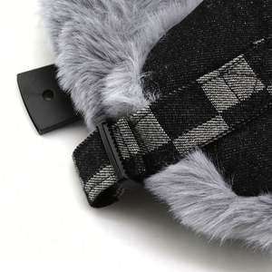 Gorro de Invierno para Hombre, Diseño a Cuadros, Protección para los Oídos, Resistente al Viento, Cálido, Estilo Aviador, Casual, para Esquí - Product Image 6