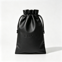 Pochette en cuir avec logo embossé personnalisé, pochette en cuir premium avec cordon de serrage, pochettes en cuir embossé pour bijoux, montres, emballages cadeaux