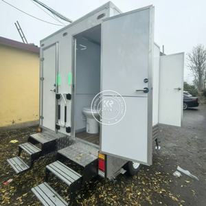 Prefab Chemical Customized Wc Portable Restroom Luxury Vip Mobile Toilet Trailer - Product Image 2