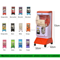 Mini distributeur de capsules métalliques à monnayeur, couleur personnalisable, garantie 1 an, pour centres commerciaux, salles de jeux et lieux de divertissement