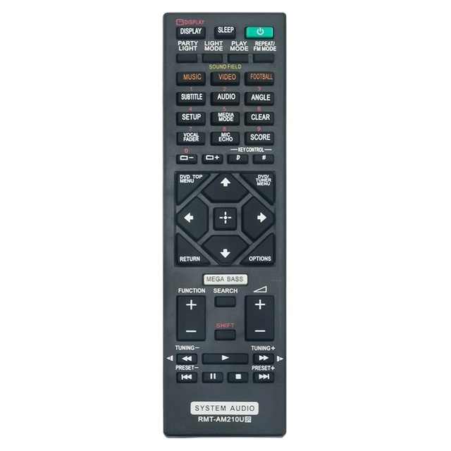 Replacement Universal Remote Conntrol RMT-AM420U RMT-AM210U Fit for Sony Home Theater Audio System MHC-GT4D MHC-V44D MHC-V50D
