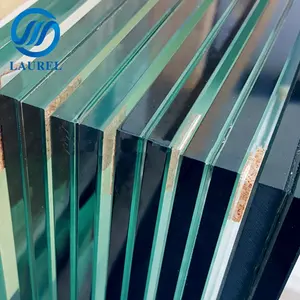 Laurel Glass Good Price Building 6.38mm 10.38mm Bronze Milk Laminated Glass Colour Laminated Safety Glass For Sale