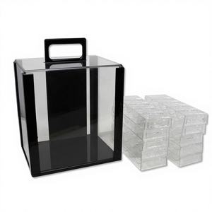Chips and Games - Porta Fichas de Póker Acrílico de 10 Compartimentos con Solución de Almacenamiento para 1000 Fichas - Product Image 1