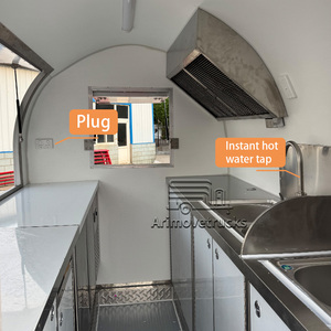 Personalización barato Vintage de alta calidad charcutería tuerca asar salchicha camión de comida quiosco con horno de <span class=keywords><strong>Gas</strong></span> ahumador plancha - Product Image 6