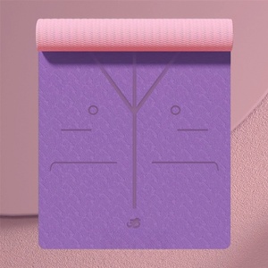 2025 TPE antideslizante resistente al agua 8mm de espesor 183cm de longitud fácil de limpiar esterilla de Yoga personalizada plegable de alta calidad para uso femenino - Product Image 1