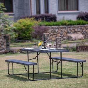 Wholesale Good Quality <strong>Canteen</strong> Furniture Folding Dining <strong>Table</strong> and Chairs - Product Image 5