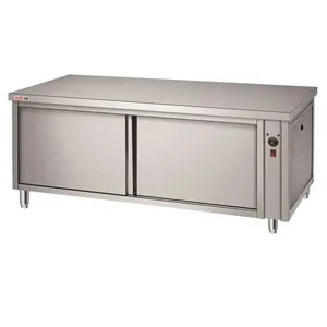 Stainless Steel Electric Food Heat Cabinet/Dish Warming Cabinet Table for Commercial