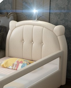 Letto impiombato bambini con Guardrail morbido-imbottito comodino per Hotel magazzino appartamento uso Design moderno - Product Image 6