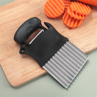 Éplucheur manuel en acier inoxydable pour frites ondulées, coupe-frites, trancheuse pour carottes, outils manuels pour fruits et légumes