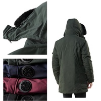 Manteau en velours côtelé pour homme, personnalisé, de haute qualité, avec fourrure, coupe-vent, respirant, imperméable, fermeture éclair, grande taille, capuche, en coton