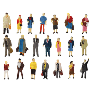 Figuras <span class=keywords><strong>de</strong></span> Personas Pintadas a Escala HO <span class=keywords><strong>1</strong></span>:87, Material ABS, Diferentes Poses, para Maquetas <span class=keywords><strong>de</strong></span> Trenes y Ferrocarriles, Unisex - Product Image 1