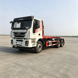 Camion à benne basculante SAIC Hongyan 6x4, 25 tonnes, avec bras de levage pour conteneurs, pour le transport des déchets municipaux - Product Image 4