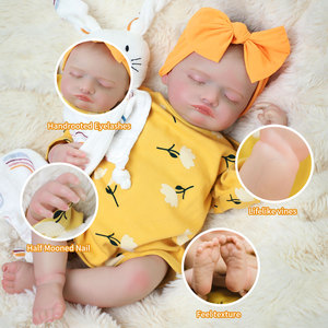 Muñeca Bebé <span class=keywords><strong>Reborn</strong></span> Realista Lifereborn de 20 Pulgadas con <span class=keywords><strong>Ojos</strong></span> <span class=keywords><strong>Cerrados</strong></span>, Muñeco Recién Nacido para Jugar y Regalar - Product Image 2