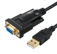 Farsining-Convertidor de adaptador usb a hembra rs232 Serial DB9 a usb, cable acoplador, venta al por mayor de fábrica