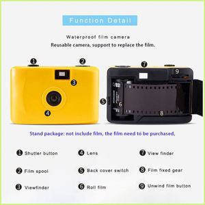 Waterproof Reusable Film <b>Camera</b> Simple Use Vintage Cam Best Film Cameras for Beginners - Product Image 5