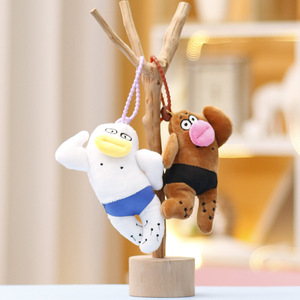 Superbe jouet en peluche amusant, pendentif de sac et porte-clés en coton PP, motif dessin animé personnalisé, mascotte amusante, accessoires originaux - Product Image 4