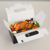 Caja de Papel para Envasado de Comida Rápida de Pollo Frito de Fábrica, Personalizable, para Papas Fritas y Hamburguesas