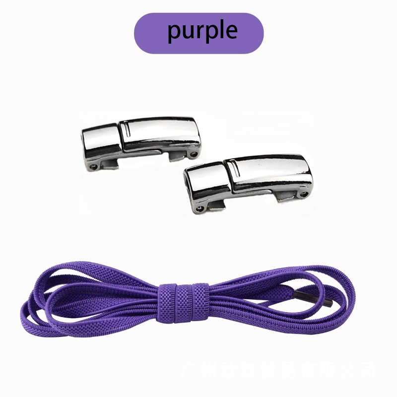Free Sample Elastic Lazy Laces Buckle Shoe Laces Magnetic No Tie Shoe Laces Magnetic Shoelaces