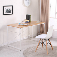 Établi simple de style moderne Table à manger pliante Petit panneau rectangulaire Bureaux en bois pour usage domestique Location pratique
