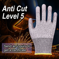 Gants de sécurité anti-coupure industriels XINGYU, 13G HPPE, revêtement PU, niveau 5, gants de travail anti-coupure