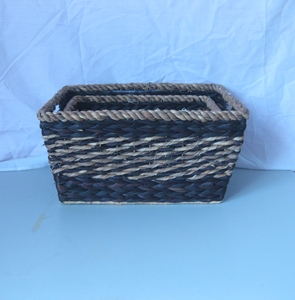 Eco Friendly Seagrass Wicker Basket Set Handwoven Storage <b>Bins</b> for <b>Bedroom</b> Bathroom Kitchen Organization Good Price - Product Image 5