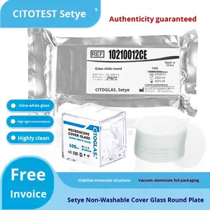 OEM超クリア無クリーン100mmサークルカバーガラススライド実験用顕微鏡用100ml容量文化プレート非保証 - Product Image 3