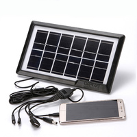Banque d'énergie solaire de haute qualité 6V 2.1A dispositif de sortie Usb Banque d'énergie solaire portable Activités de plein air Charge à tout moment n'importe où
