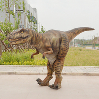 Costume de dinosaure T-Rex animatronique réaliste pour adulte, tenue de simulation de marche légère, taille personnalisée, pour centre commercial et jardin