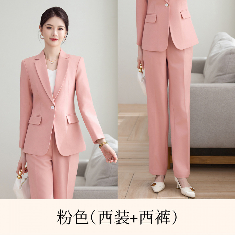 Pink suit pants