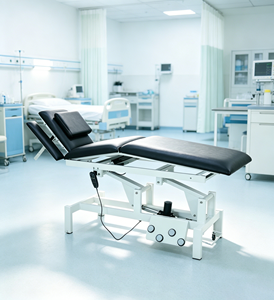 Mesa Quiropráctica Eléctrica Profesional de 2 Motores con Rotación de 360° °   Barra de Control Perimetral para Hospitales y Clínicas - Product Image 1