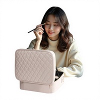 Sac de présentation de bijoux Fuxin de style moderne haut de gamme avec miroir LED, couleur personnalisée, portable, grande capacité DS-FFX-20260001