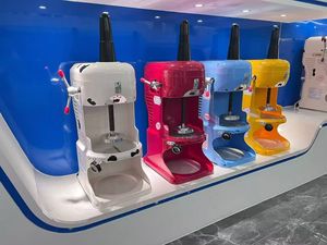 Machine <span class=keywords><strong>à</strong></span> glace commerciale pour salon de thé, râpeuse <span class=keywords><strong>à</strong></span> glace haute de 18 cm, machine <span class=keywords><strong>à</strong></span> glace moelleuse - Product Image 2