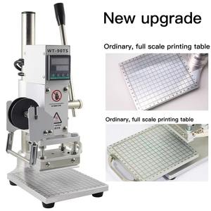 Manuel sınıf dijital deri T yuvası sıcak folyo damgalama makinesi elektrik pirinç harfler ısı basın makinesi ile tahrik - Product Image 6