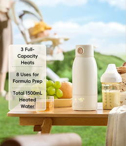 Hervidor de <span class=keywords><strong>Agua</strong></span> y Leche Inalámbrico Portátil de Acero Inoxidable de 500 ml, con Control Digital de Temperatura, Automático, para Coche y Hogar - Product Image 5