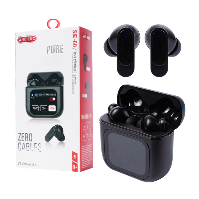 SE-60 Wireless Earphone ANC/ENC Auriculares F10 BT V5.4 Audifonos Inalambricos Gamer for iphone 16 Pro Max Gaming In-ear Earbuds