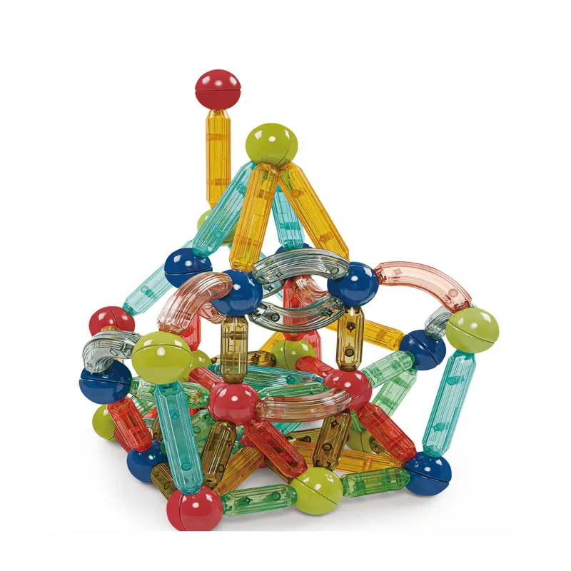 Educational Blocks Smart Magnetic Ball Rod Toys Educational Magnetic Toys For Kids 3D Assembly Building Blocks Magnetic Balls And Stick
