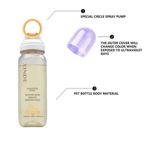 Bouteille pulvérisateur cosmétique PET 90 ml personnalisée XINDE, bouteille pulvérisateur de crème solaire, bouteille pulvérisateur de brume pour le visage, pour l'emballage des soins de la peau - Product Image 3